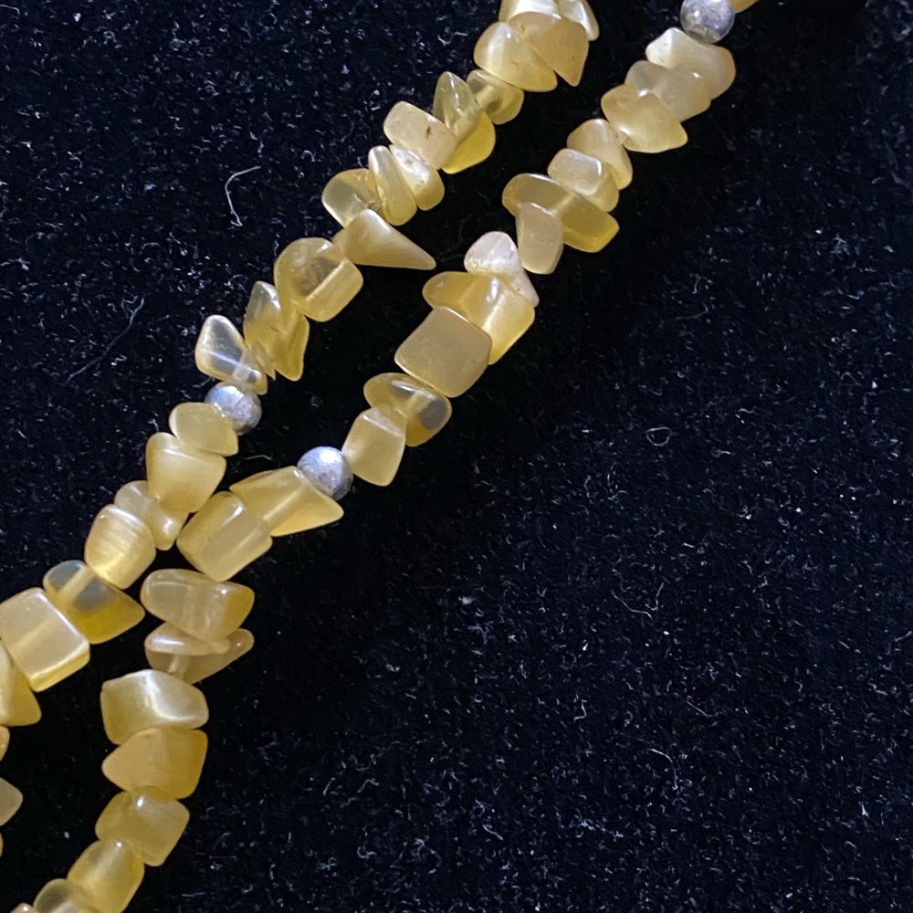 Yellow Beaded Necklace